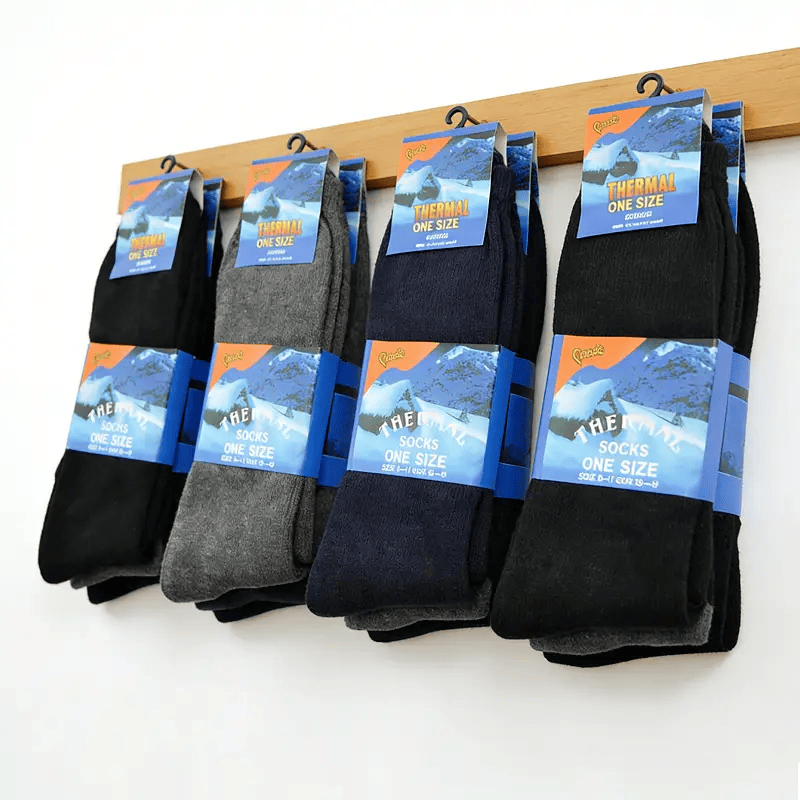 dealonline.co.nz dealonlinenz (12 Pairs) Warm Winter Thermal Socks Size 6-11 Men's Thermal Socks Size 6-11 Warm Winter Pack