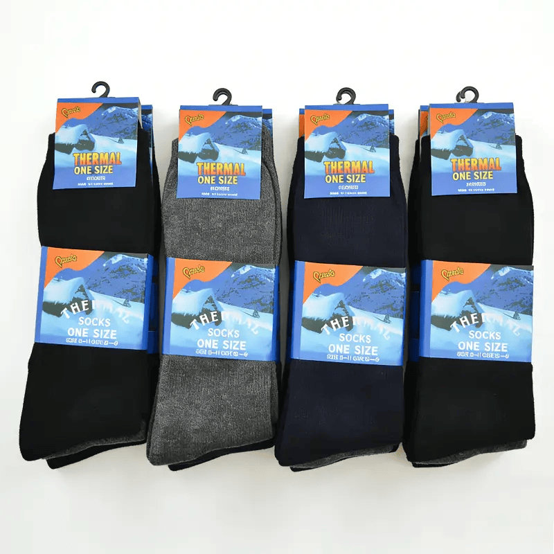 dealonline.co.nz dealonlinenz (12 Pairs) Warm Winter Thermal Socks Size 6-11 Men's Thermal Socks Size 6-11 Warm Winter Pack