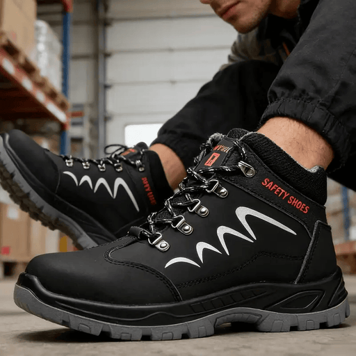 Work Safety Shoes Breathable Steel Cap Industrial Lightweight Construction – view 2