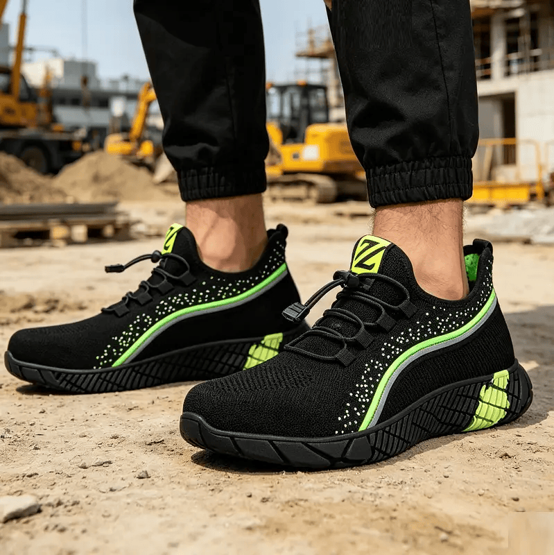 Steel Toe Summer Work Shoes Anti Piercing Lightweight Sneakers Hiking Shoes – view 2