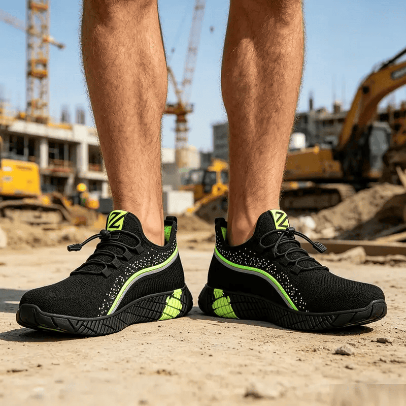 Steel Toe Summer Work Shoes Anti Piercing Lightweight Sneakers Hiking Shoes – view 4