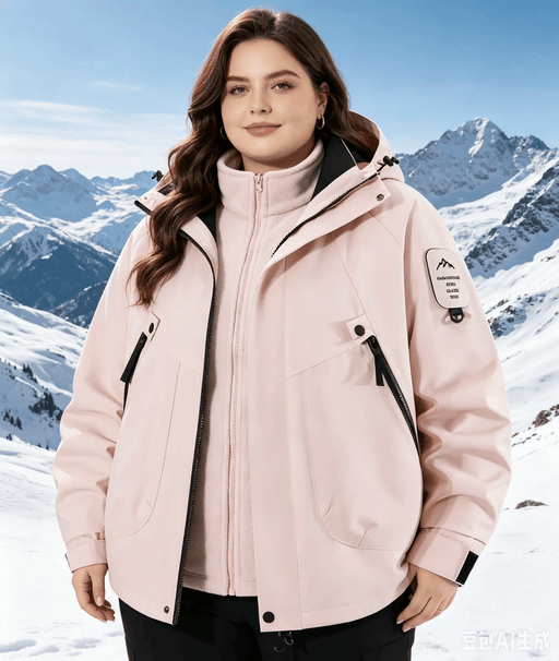 Unisex 3-in-1 Detachable Outdoor Jacket Waterproof Windproof Mountain Coat – view 1