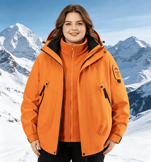 Unisex 3-in-1 Detachable Outdoor Jacket Waterproof Windproof Mountain Coat – view 1