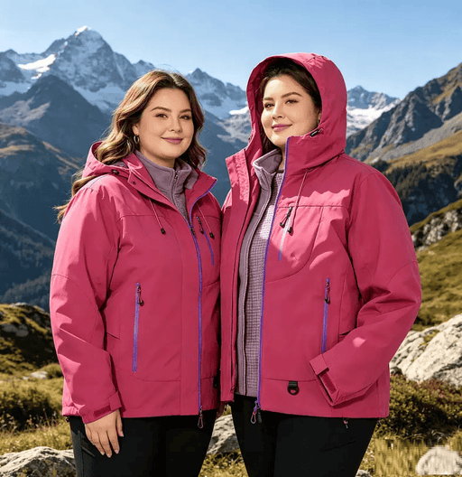 Unisex 3-in-1 Detachable Outdoor Jacket Waterproof Windproof Mountain Coat – view 1