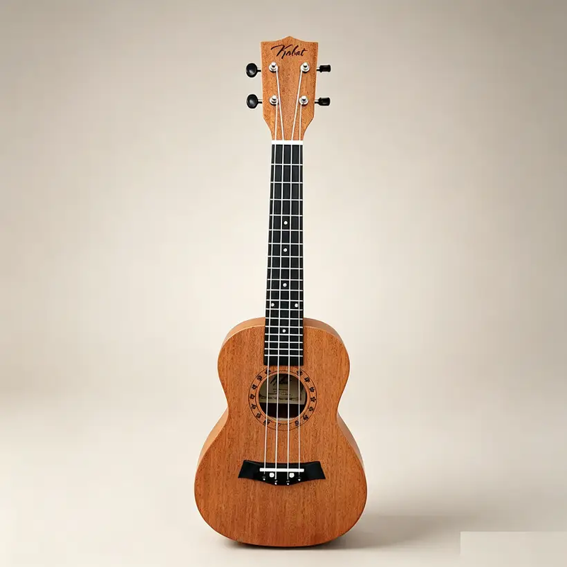 23" Student Soprano Ukulele Fitted Wooden Guitar - WOOD PATTERN – view 1