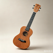 23" Student Soprano Ukulele Fitted Wooden Guitar - WOOD PATTERN – view 2