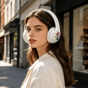 dealonline.co.nz dealonlinenz WHITE- Wireless bluetooth Headset Headphones Foldable Stereo Earphones LED Super WHITE- Wireless bluetooth Headset Headphones Foldable Stereo Earphones LED Super