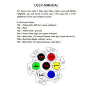 Magnetic LED Trailer Light Kit with 7 Pin Plug – view 4