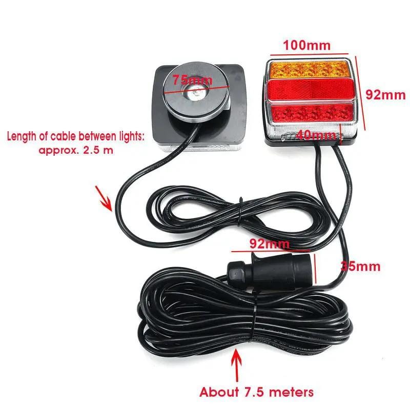 Magnetic LED Trailer Light Kit with 7 Pin Plug – view 6