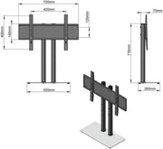 TV Stand Adjustable Universal LED LCD TV Stand 32-65" – view 7