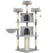 Yaheetech Large Cat Tree Big Cat House Plush Cat Tower Large Cat Tree Big Cat House Plush Cat Tower