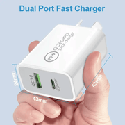 techplus 20W Fast Wall Charger – USB-C PD Charger with Type-C Cable TechPlus 20W USB C PD Fast Wall Charger With Cable
