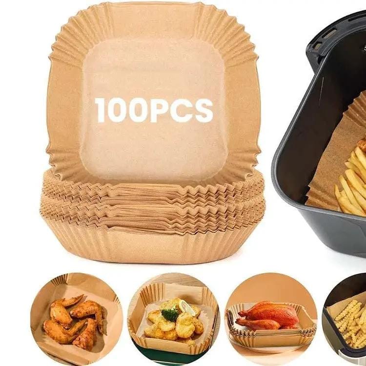 salelink.co.nz Unbranded 100PCS Square Air Fryer Paper 100PCS Square Air Fryer Paper | Action Outdoors NZ