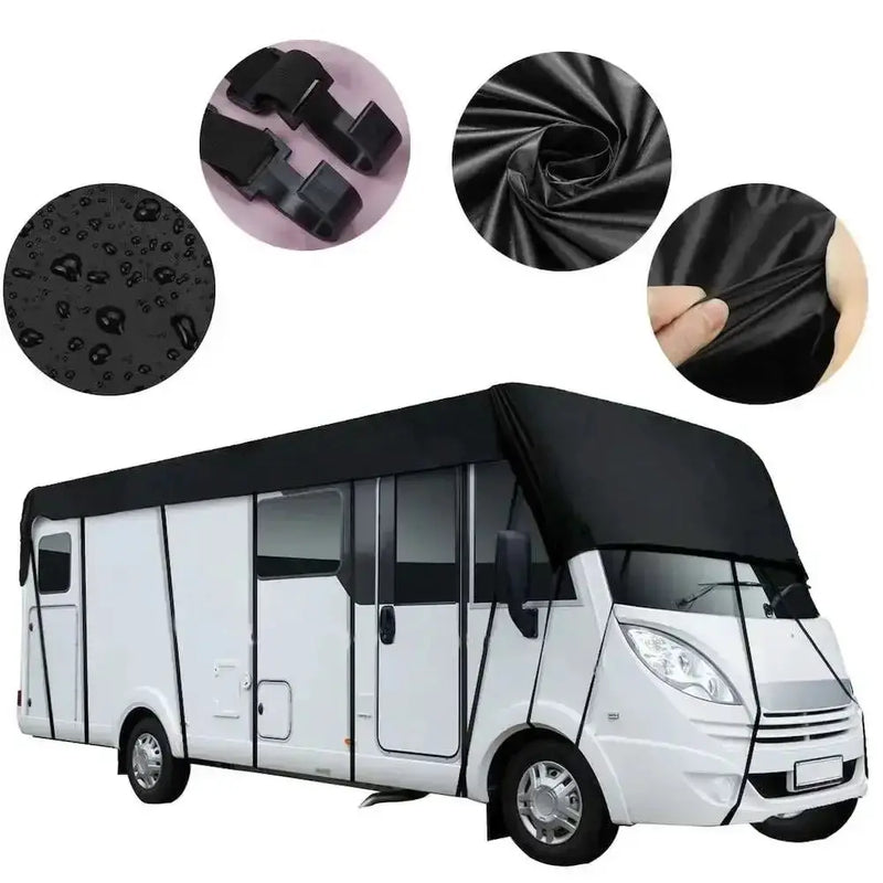 Habicare HBC 210D Black RV & Motorhome Roof Protective Cover 210D Black RV And Motorhome Roof Protective Cover