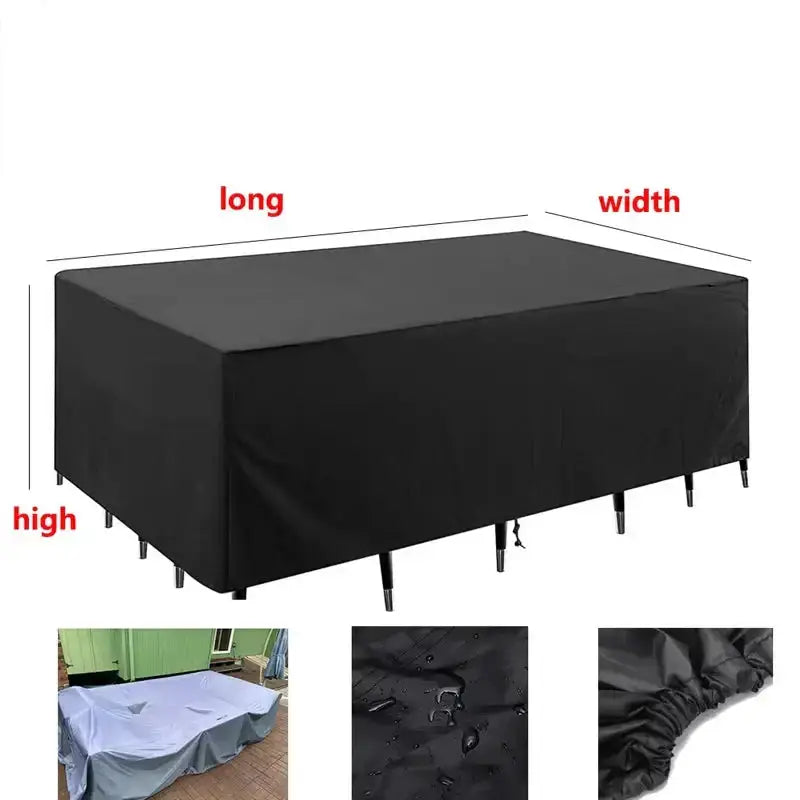 210D Oxford Waterproof Garden Table Cover – UV & Windproof (different sizes available) – view 9