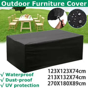 210D Oxford Waterproof Garden Table Cover – UV & Windproof (different sizes available) – view 2