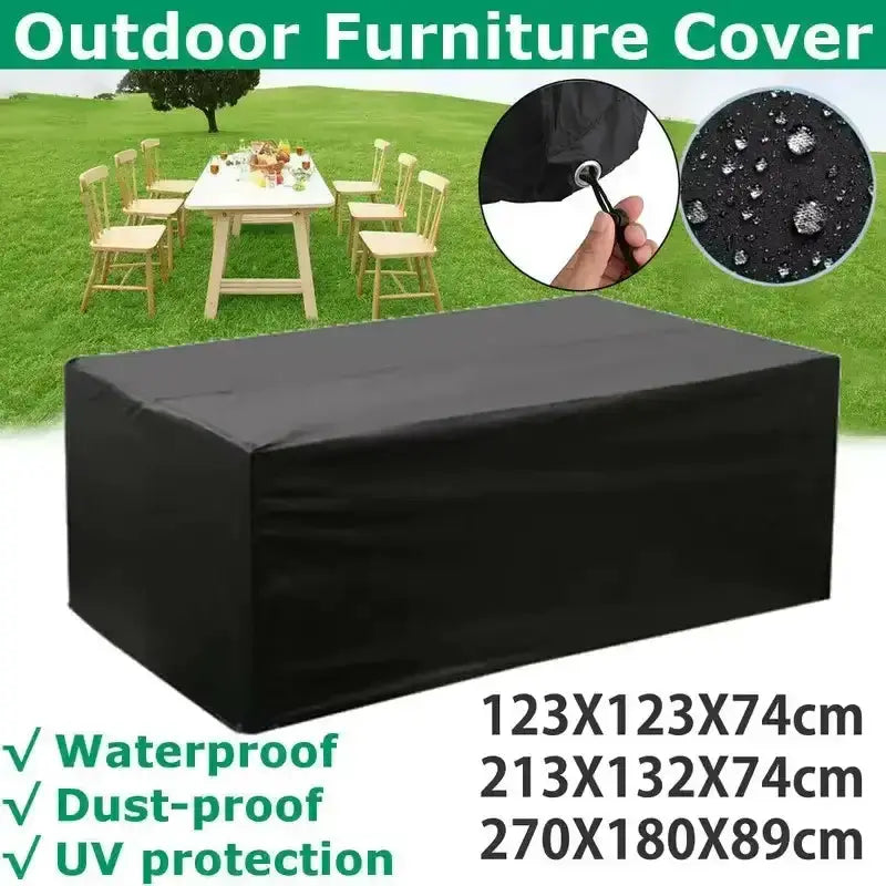 210D Oxford Waterproof Garden Table Cover – UV & Windproof (different sizes available) – view 2