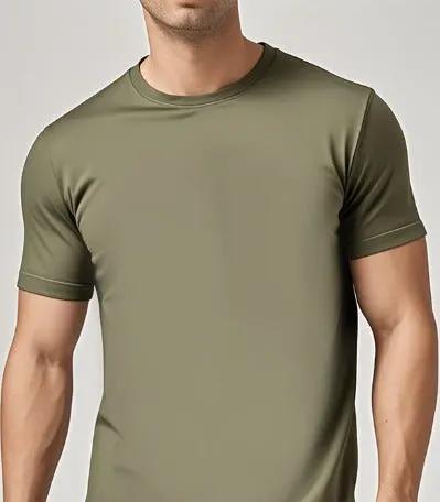 Solid Casual Crewneck T-Shirt — Loose Fit Pure Cotton | Men's Everyday Tee – view 11