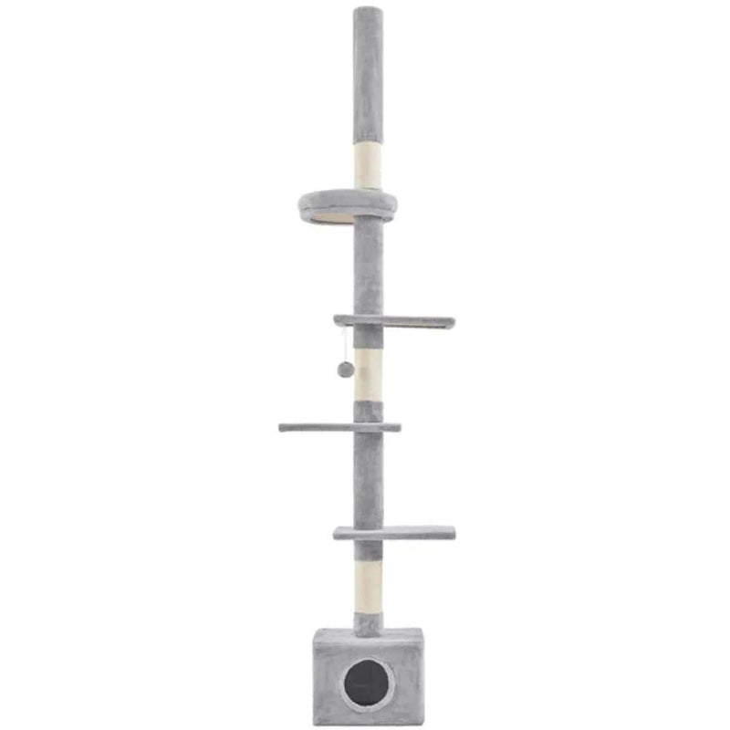 2.3-2.7M Floor-to-Ceiling Cat Tree Adjustable Tall Cat Tower – view 1