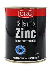 CRC CRC CRC Coloured Zinc Can 1L - Black 2189 CRC Coloured Zinc Can 1L Black Rust Protection