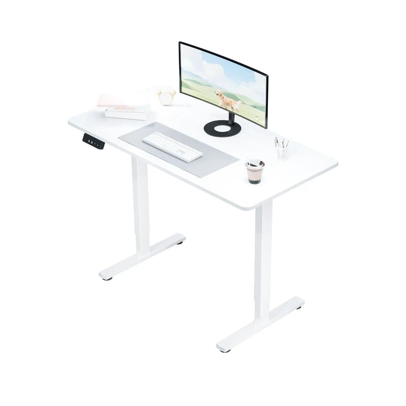 sue-e furniture Computer Desk Electra Ergo Single Motor Sit Stand Desk White 1.4m Electra Ergo Single Motor Sit Stand Desk White 1.4m