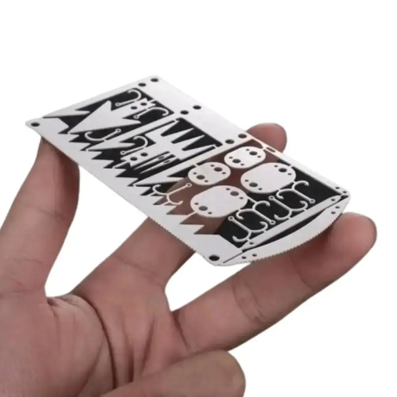 Habicare SS 22-in-1 Stainless Steel Survival Tool Card 22-In-1 Stainless Steel Survival Tool Card Outdoor