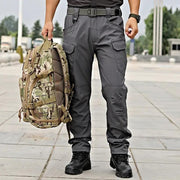 Men's Tactical Pants Water Resistant Flex Ripstop Cargo Pants - Black – view 3