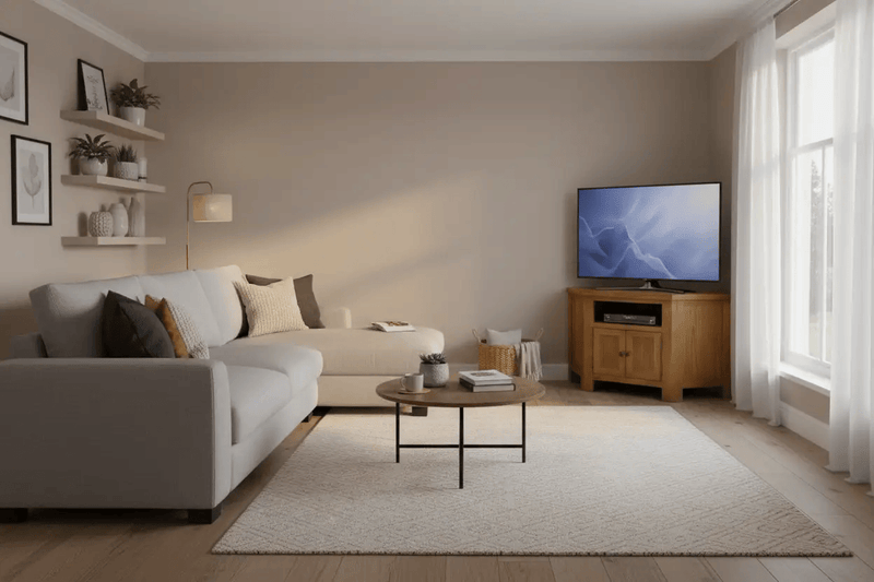BroDeals Entertainment Centers & TV Stands Oak Corner TV Unit Oak Corner TV Unit