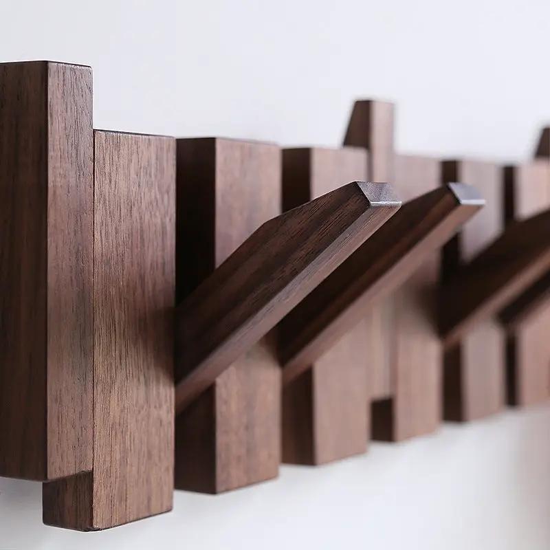 Action Outdoors Limited Simplicity Piano Key Wall Coat Rack Three Hook Wood Decor Simplicity Piano Key Wall Coat Rack Three Hooks