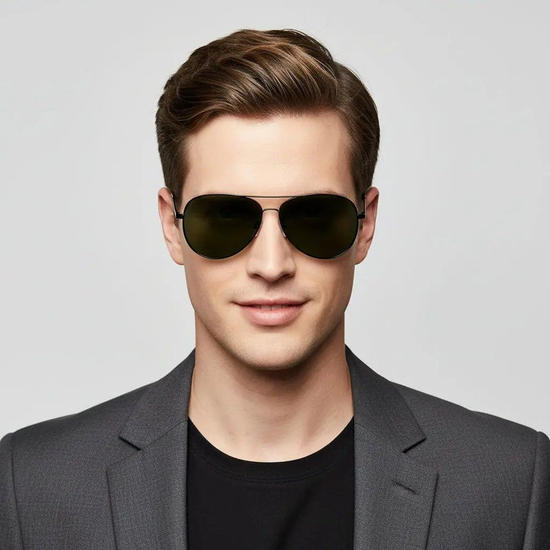 HD Polarized Lens Sunglasses Anti-Blue Ray Hydrophobic with Case – view 1