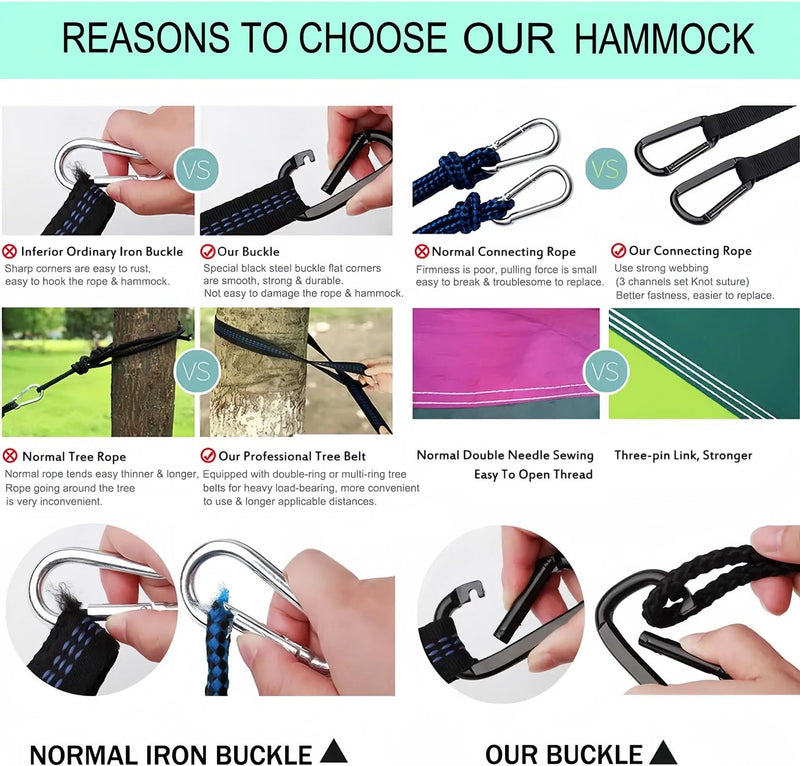 salelink.co.nz Unbranded Double Camping Hammock Double Camping Hammock | Action Outdoors NZ