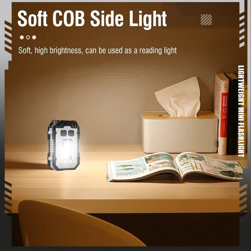 Rechargeable Mini Flashlight Torch COB Floodlight Super BrightWaterproof Camp – view 7
