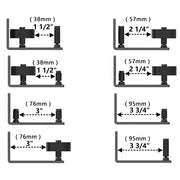 Barn Door Hardware Bottom Floor Guide Stay Roller Adjustable Wall Sliding Tool – view 5