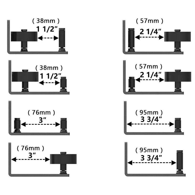 Barn Door Hardware Bottom Floor Guide Stay Roller Adjustable Wall Sliding Tool – view 5