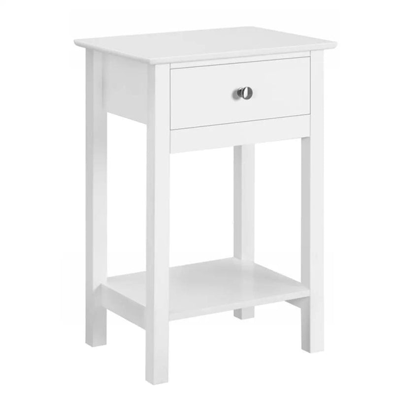 Yaheetech Bedside End Table Storage Cabinet Night Stand with Drawer Bedside End Table Storage Cabinet Night Stand with Drawer