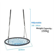 salelink.co.nz Unbranded 100cm 150kg Load Spider Web Tree Swing Net 100cm Spider Web Tree Swing Round Hammock 150kg