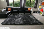Kiwi Grab Kiwi Grab Silk Black/White rug 2x1.4m Silk Black/White rug 2x1.4m