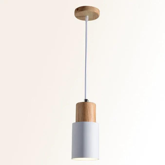 White Metal Lampshade Simple Pendant Hanging Light Lamp – view 5