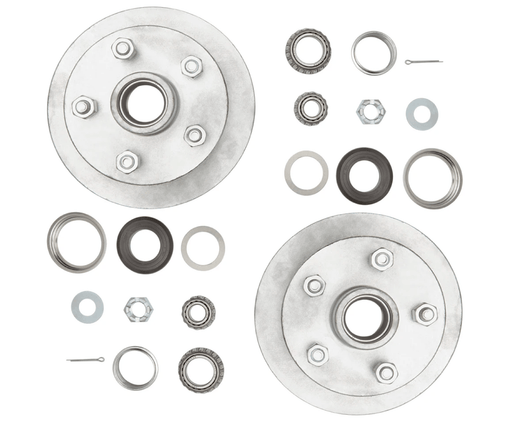 Trojan 1750kg Disc Braked Hub Set CI Disc For Vehicle Wheel Hub Kit Pair – view 1