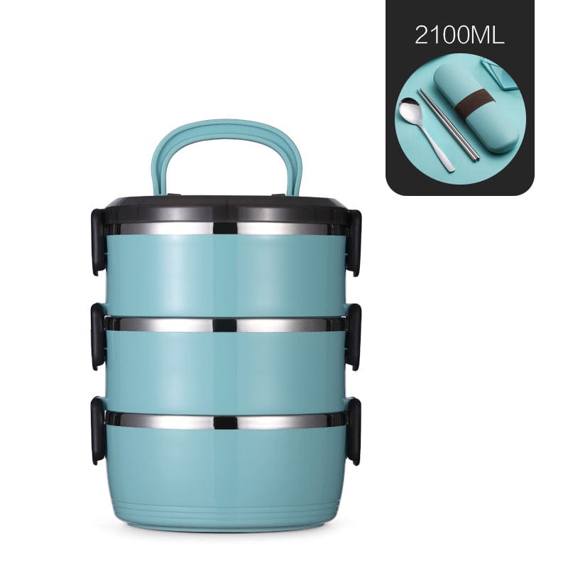 Mead's Supply & Equipment Outfitters limited Camp Cookware & Food Storage Stainless Steel Insulated Bento Lunch Box With Multi Layer Containers Stainless Steel Insulated Bento Lunch Box With Layers