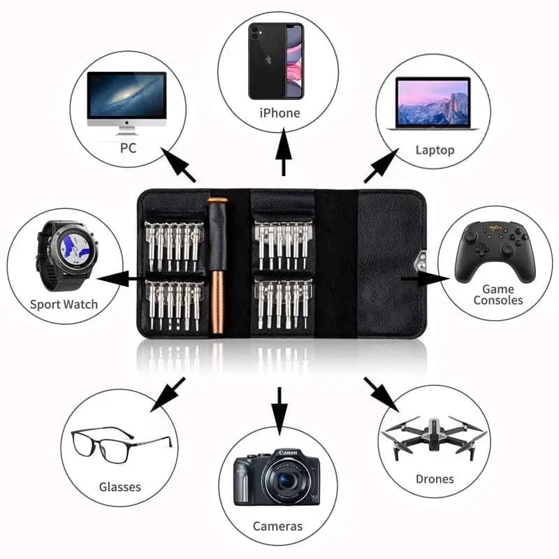 That Watch Shop Watch Tools 25 Mini Precision Screwdriver Set 25 Mini Precision Screwdriver Set for Watches