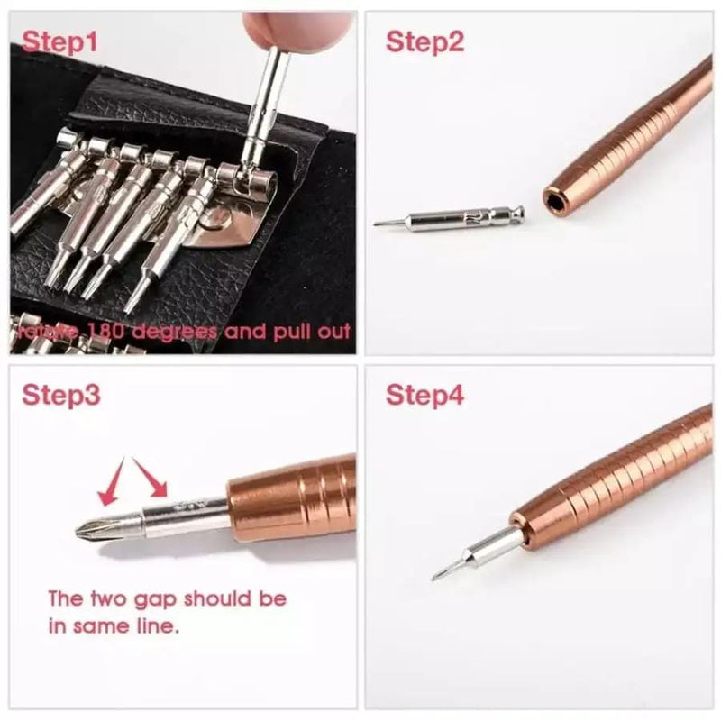That Watch Shop Watch Tools 25 Mini Precision Screwdriver Set 25 Mini Precision Screwdriver Set for Watches