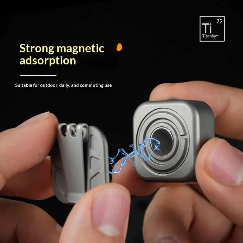 Titanium Alloy Mini Flashlight Magnetic Attraction - Titanium Alloy Mini Flashlight Magnetic Attraction Sand blast – view 6