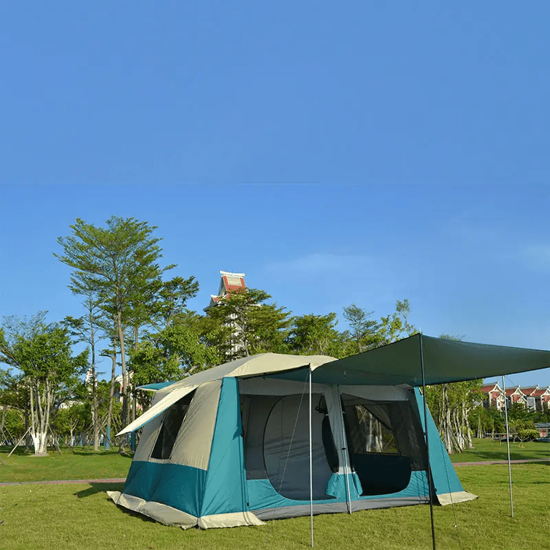 salelink.co.nz Unbranded Camping Tent 420x305x210cm - Blue Camping Tent 420x305x210cm - Blue | Action Outdoors NZ