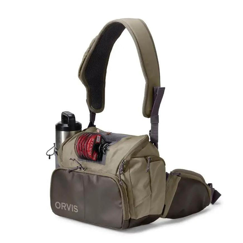 ORVIS Orvis Pack Orvis Pack Guide Sling 18L Dusty Olive Fishing Pack For Fly Anglers Orvis Pack Guide Sling 18L Dusty Olive Fishing Pack