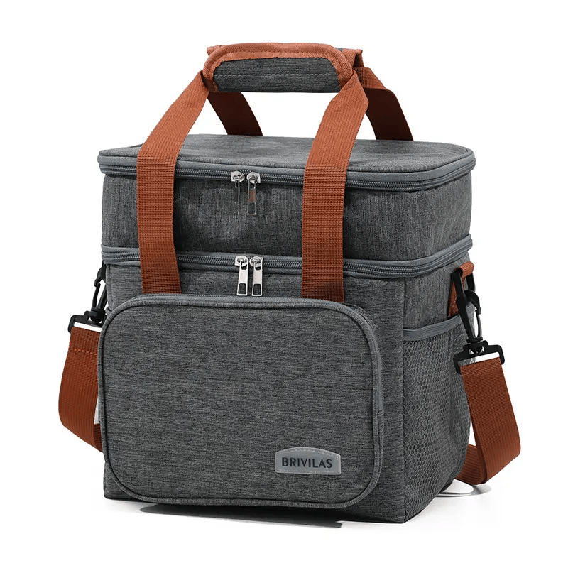 salelink.co.nz Unbranded Insulated Lunch Cooler Bag - Grey Insulated Lunch Cooler Bag - Grey | Action Outdoors NZ