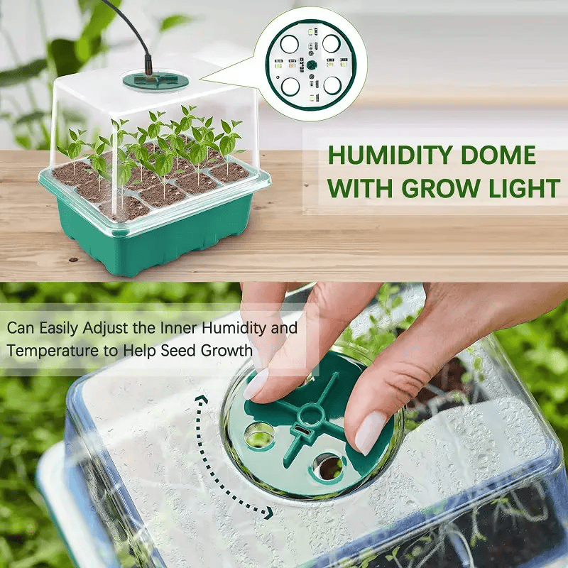 Heightened Seedling Tray Kit with Light – view 4