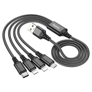 salelink.co.nz Hoco HOCO 4in1 Cable (iP+iP+Type-C+Micro) 1M HOCO 4in1 Cable (iP+iP+Type-C+Micro) 1M | Action Outdoors NZ