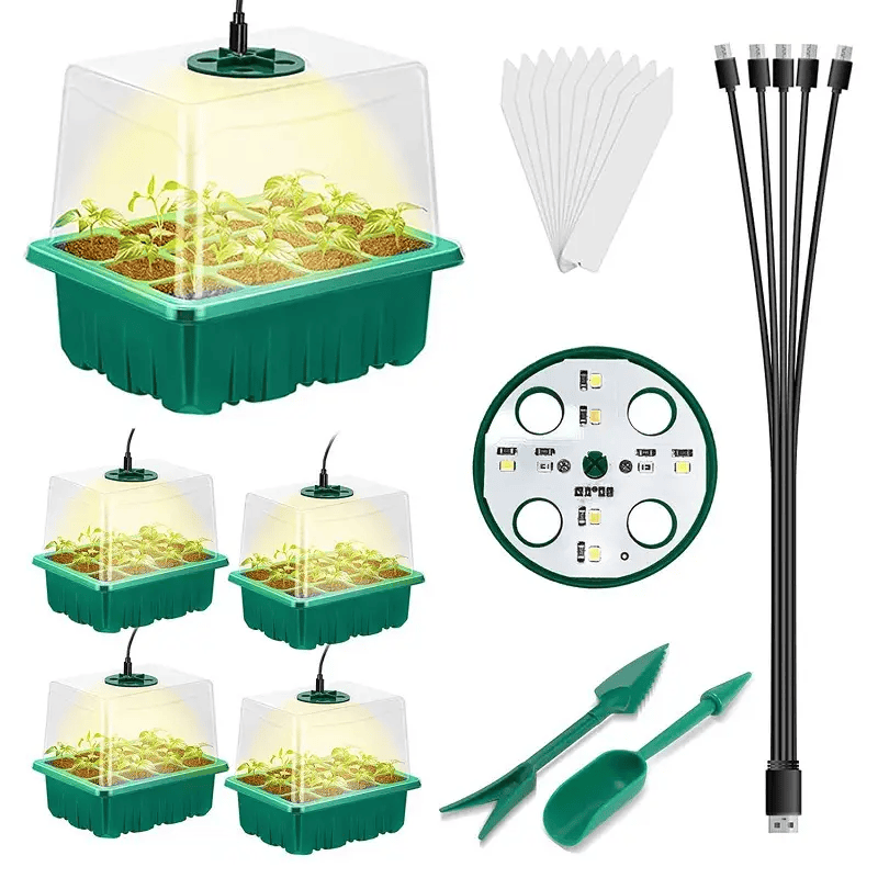 Heightened Seedling Tray Kit with Light – view 1