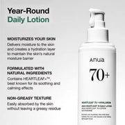 Poppy Gifts Skin Care Anua Heartleaf 70 Daily Lotion 200ml Anua Heartleaf 70 Daily Lotion 200ml